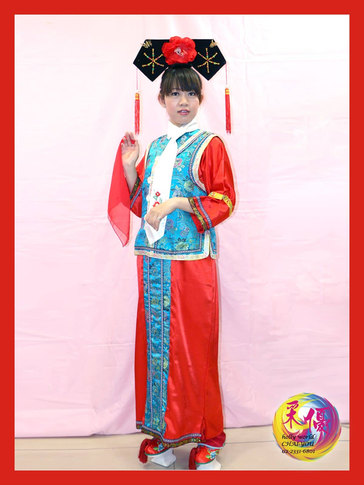 格格服(藍紅) - 主圖